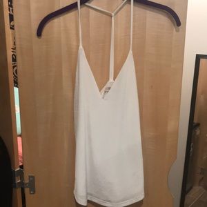 white elegant tank top